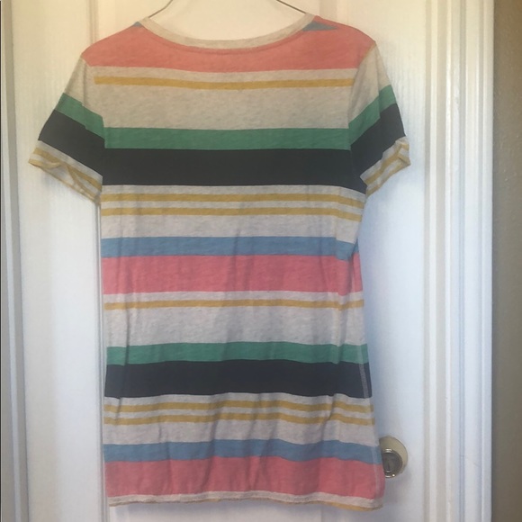 V Neck multi-colored T Shirt - Picture 4 of 4
